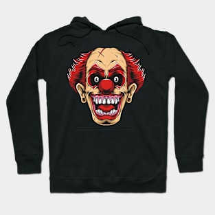 Possessed Clown Head Hoodie